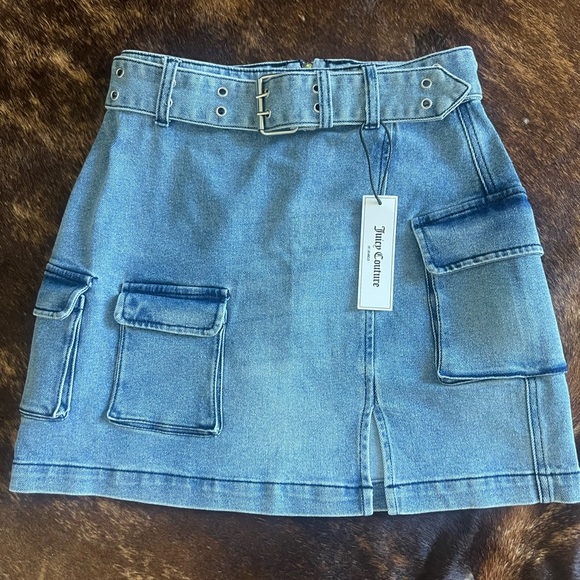 NWT Juicy Couture Denim Skirt 27 - Picture 1 of 9